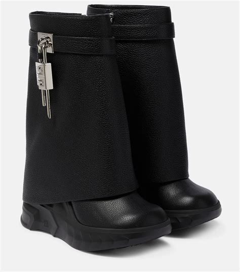 black boots givenchy|black Givenchy shark boots.